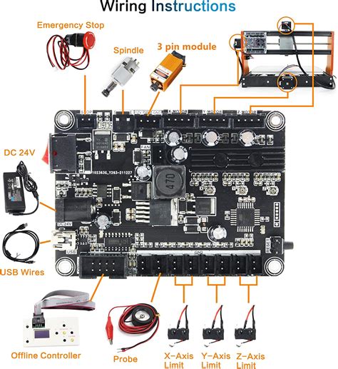 cnc machine control board 3 axis grbl v3.3|GRBL 1.1f control board.